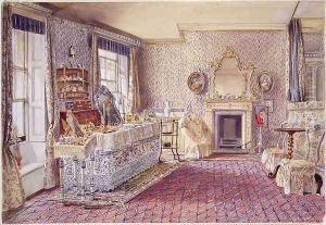Interior of a bedroom by Samuel A. Rayner