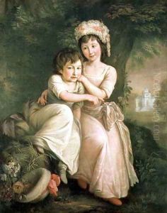 Portrait of Stephen Peter and Mary Anne Rigaud as Children by John Francis Rigaud