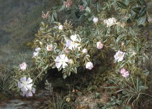 A study of Dog Roses, c.1900 - view 1