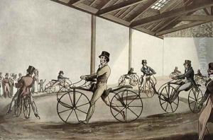 The Pedestrian Curricle patented by Dennis Johnson, c.1819 by Rousseau, Maurice