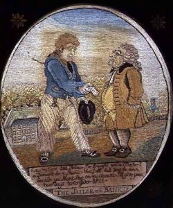 The Sailor and Banker, after a caricature pub. 1799 by Rowlandson,T.& Woodward,G.M.