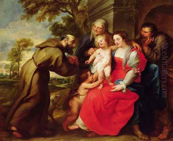 Holy Family with St. Francis, c.1625 - view 1