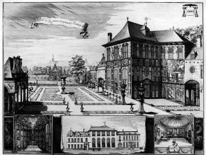 View of the Hilwerue House belonging to Peter Paul Rubens 1577-1640 1692 by (studio of) Rubens, Peter Paul