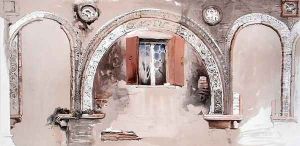 Stilted Archivolts, from a Ruin in the Rio di Ca Foscari, from Examples of the Architecture of Venice by John Ruskin, engraved by G. Rosenthal, 1851 by John Ruskin