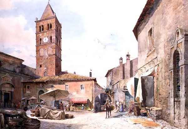 View of the Piazza dellOlmo, Tivoli - view 1