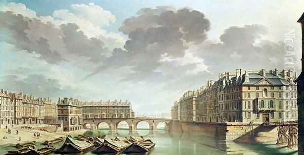 The Ile Saint-Louis and the Pont Marie in 1757 - view 1