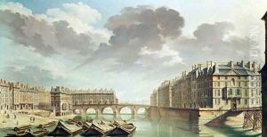 The Ile Saint-Louis and the Pont Marie in 1757