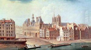 Place de Greve in 1750 by Nicolas Raguenet
