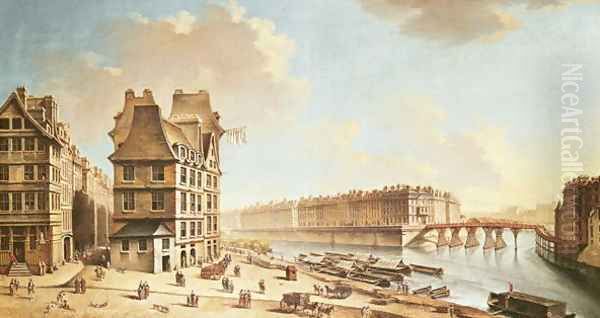 The Ile Saint-Louis from the Place de Greve, c.1757 - view 1