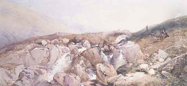 A Rest by a Highland Burn, 1856 - view 1