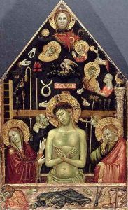 The Man of Sorrows, c.1354 by d'Oderisio (Oderisi) da Napoli Roberto