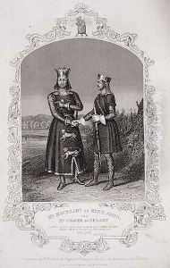 Mr Macready as King John and Mr Cooper as Hubert, Act III Scene 3 of King John, engraved by George Hollis 1792-1842 pub. by John Tallis and Co by Alexander Reid