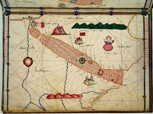 Ms Ital 550.0.3.15 fol.6r Map of Egypt, from the Carte Geografiche by Jacopo Russo