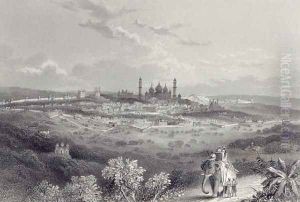Delhi, engraved by Edward Paxman Brandard 1819-98 c.1860 by Ramage, J