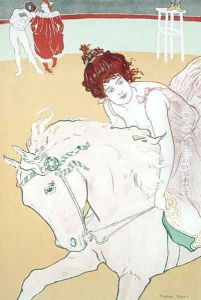 Circus Rider, from LEstampe Moderne, published Paris 1897-99 by Richard Ranft