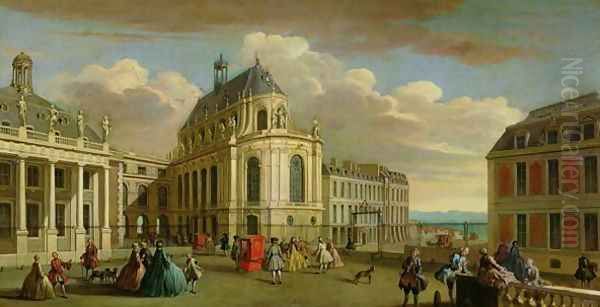 View of the Chapel of the Chateau de Versailles from the Courtyard - view 1