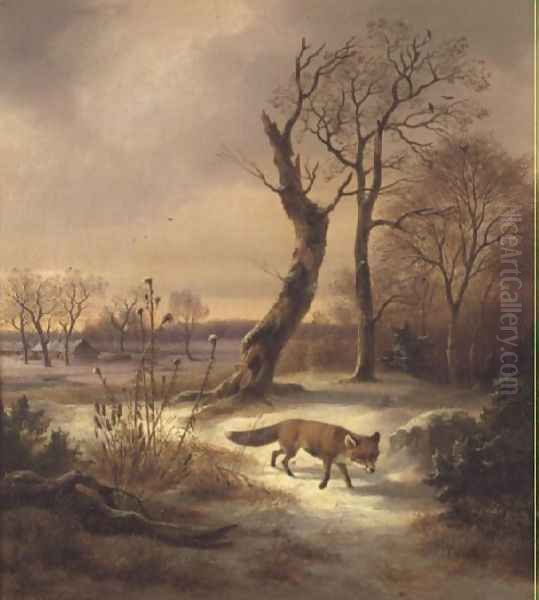 Fox in a Winter Scene - view 1