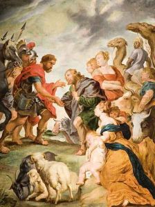 The Meeting of Esau and Jacob by (studio of) Rubens, Peter Paul