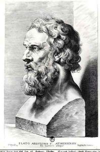 Bust of Plato c.427-c.348 BC engraved by Lucas Emil Vorsterman 1595-1675 by (studio of) Rubens, Peter Paul