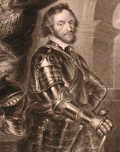 Portrait of Thomas Howard 1585-1646 2nd or 14th Earl of Arundel, from Lodges British Portraits, 1823 - view 1