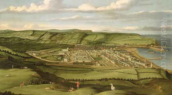 Whitehaven, Cumbria, Showing Flatt Hall, c.1730-35 - view 1