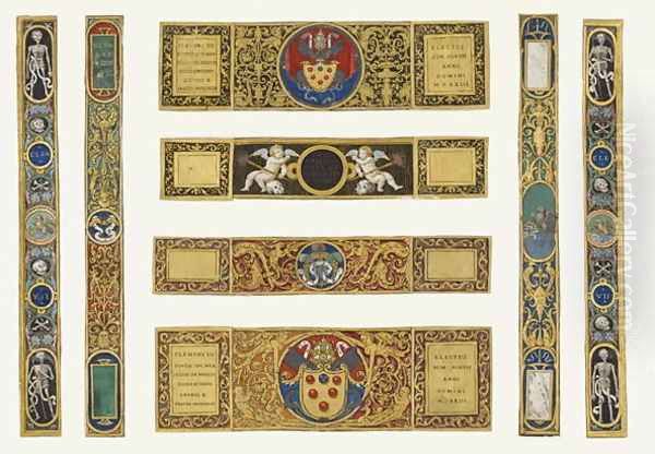 Marlay Cutting Italian 33 Eight strips of border taken from a missal of Pope Clement VII, after 1523 - view 1