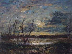 Landscape on the Outskirts of Cremieu by Auguste Francois Ravier