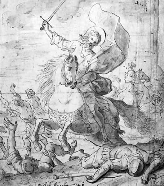 Saint James the Great fighting the Moors - view 1