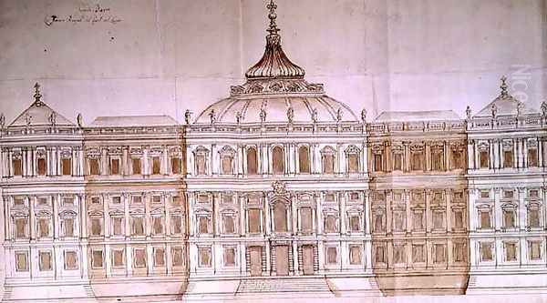Second Design for the Principal Facade of the Louvre - view 1