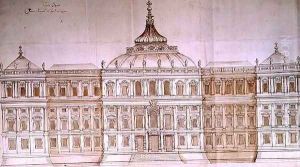 Second Design for the Principal Facade of the Louvre by Carlo Rainaldi