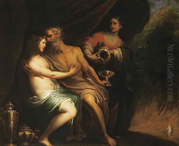 Lot and his Daughters - view 1