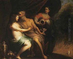Lot and his Daughters by Pietro Ricchi