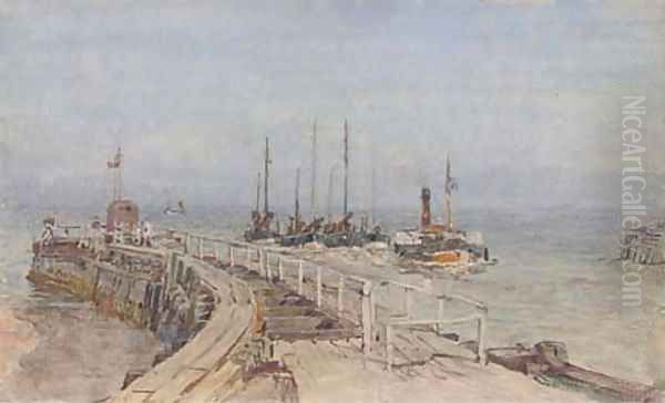 Towing the fishing fleet into port - view 1