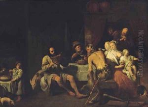 The Fable of the Satyr and the peasant family by David Ryckaert III
