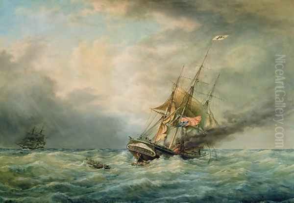 The Poland Burning at Sea in May 1840, 1860 - view 1