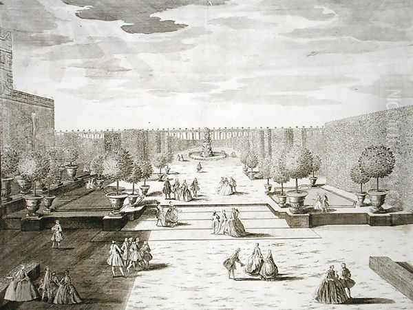Theatre of Hercules, from Delights of the Villa Castellazzo, by Domenico Felice Leonardi, published 1743 - view 1
