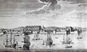 Bombay on the Malabar coast belonging to the East India Company of England, 1754 by Jan van Ryne