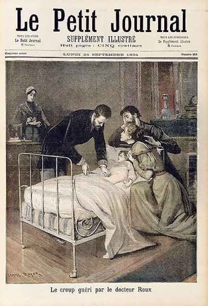 The Croup Cured by Doctor Roux, illustration from Le Petit Journal, 24th September 1894 - view 1