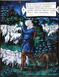 Plaque depicting the Bad Shepherd, 1537