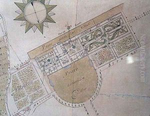 Plan of the Villa del Poggio Imperiale by Giuseppe Ruggieri