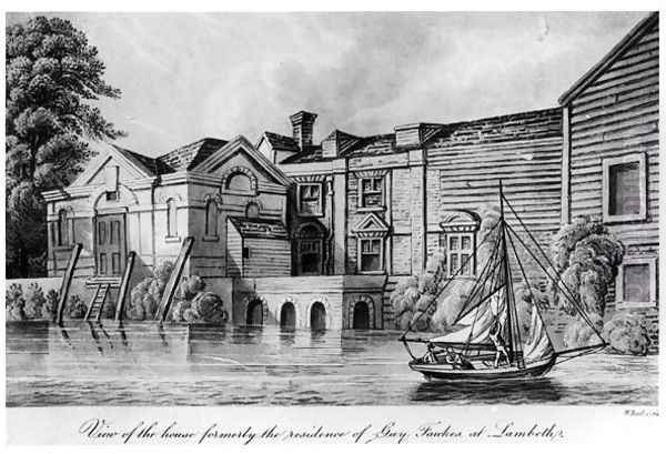 View of the House Formerly the Residence of Guy Fawkes at Lambeth, c.1850 - view 1