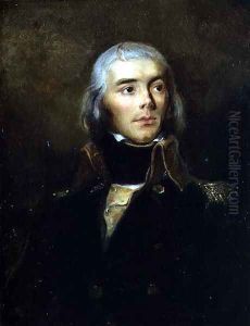 Portrait of Jacques Etienne Joseph Alexandre Macdonald 1765-1840 in the Uniform of an Aide-de-Camp in 1792, 1834 by Louis Edouard Rioult
