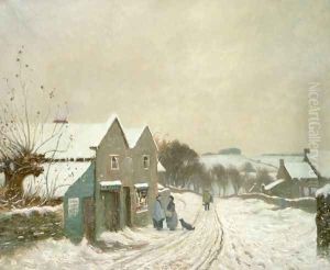 Winter at Turkdean by William Augustus Rixon