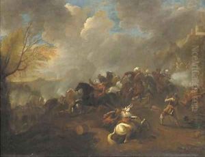 A cavalry battle 2 by Rugendas, Georg Philipp I