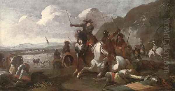A cavalry skirmish - view 1