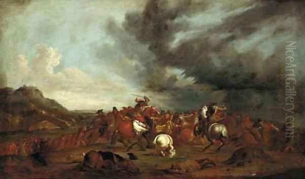A cavalry battle - view 1