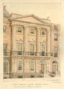 Lord Anson's House in St James's Square by Charles James Richardson