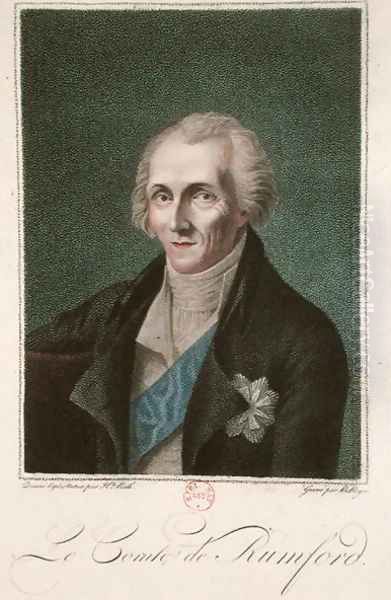 Benjamin Thompson 1753-1814 Count Rumford, engraved by B. Roger - view 1