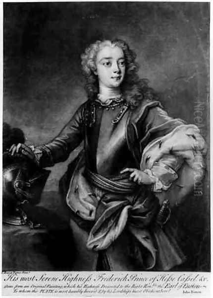 Portrait of Frederick II 1720-1785, Landgrave of Hesse-Cassel, engraved by John Simon - view 1