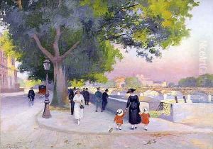 Promenade on the banks of the Seine in Paris